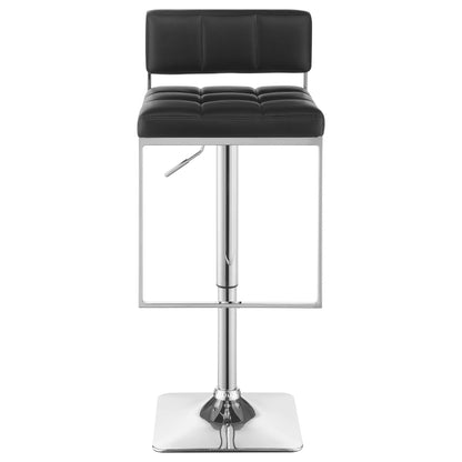 Alameda Adjustable Bar Stool Chrome and Black