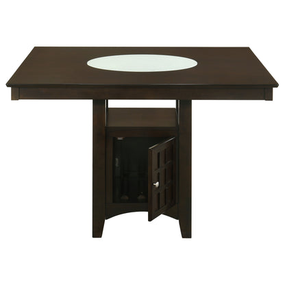 Gabriel Square Counter Height Dining Table Cappuccino