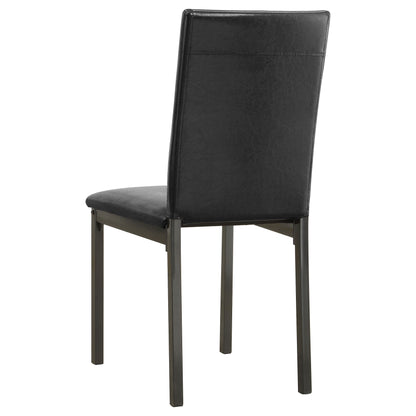 Garza Upholstered Dining Chairs Black (Set of 2)