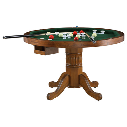 Mitchell 5-piece Game Table Set Amber and Brown