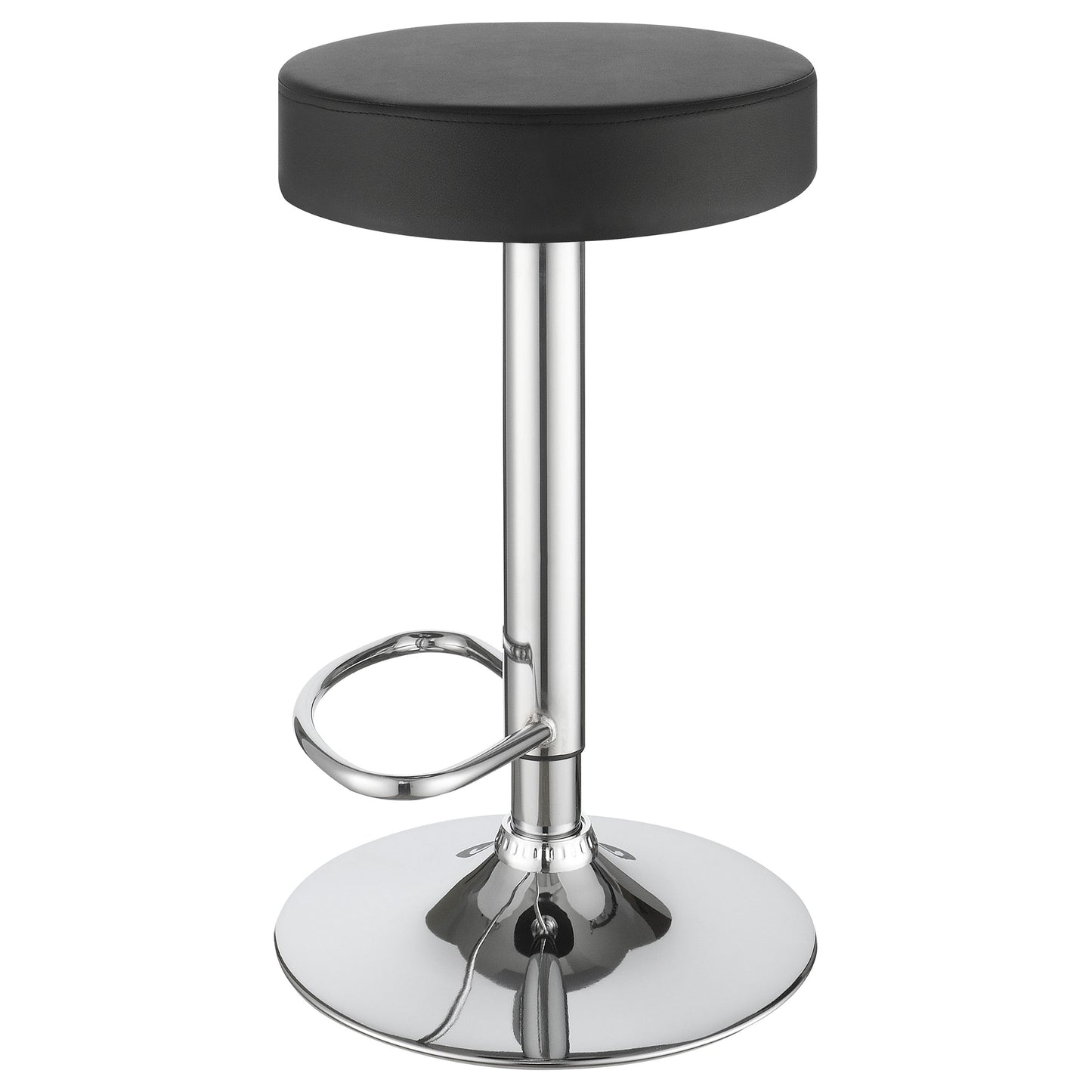 Ramses 29" Adjustable Bar Stool Chrome and Black