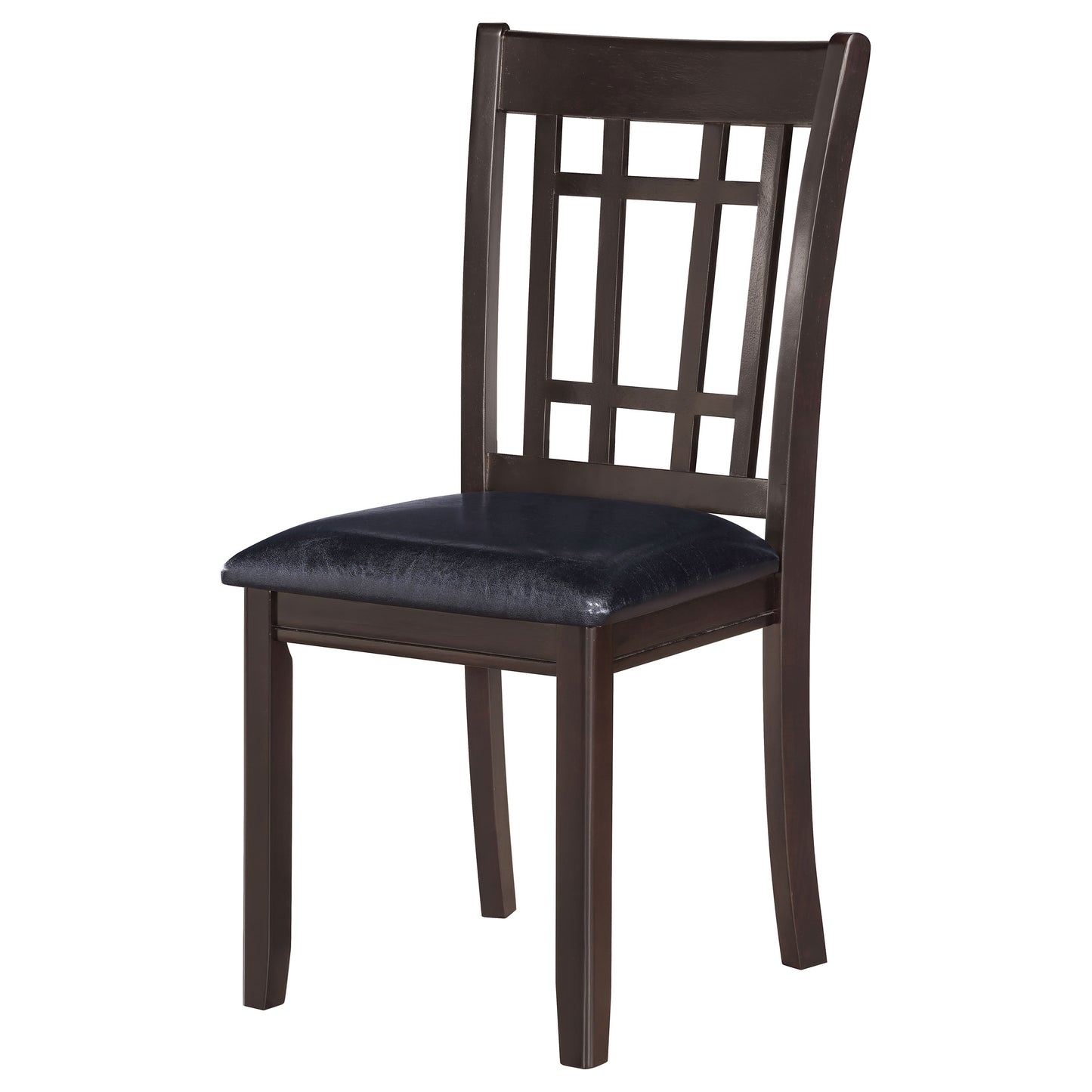 Lavon Padded Dining Side Chairs Espresso and Black (Set of 2)