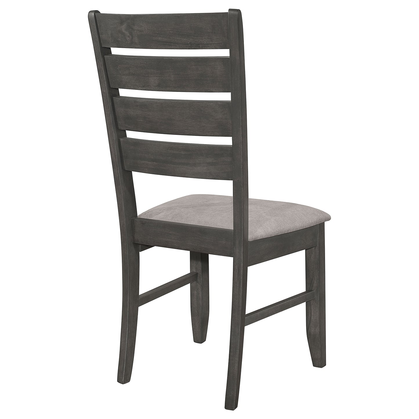 Dalila Ladder Back Side Chair (Set of 2) Grey and Dark Grey