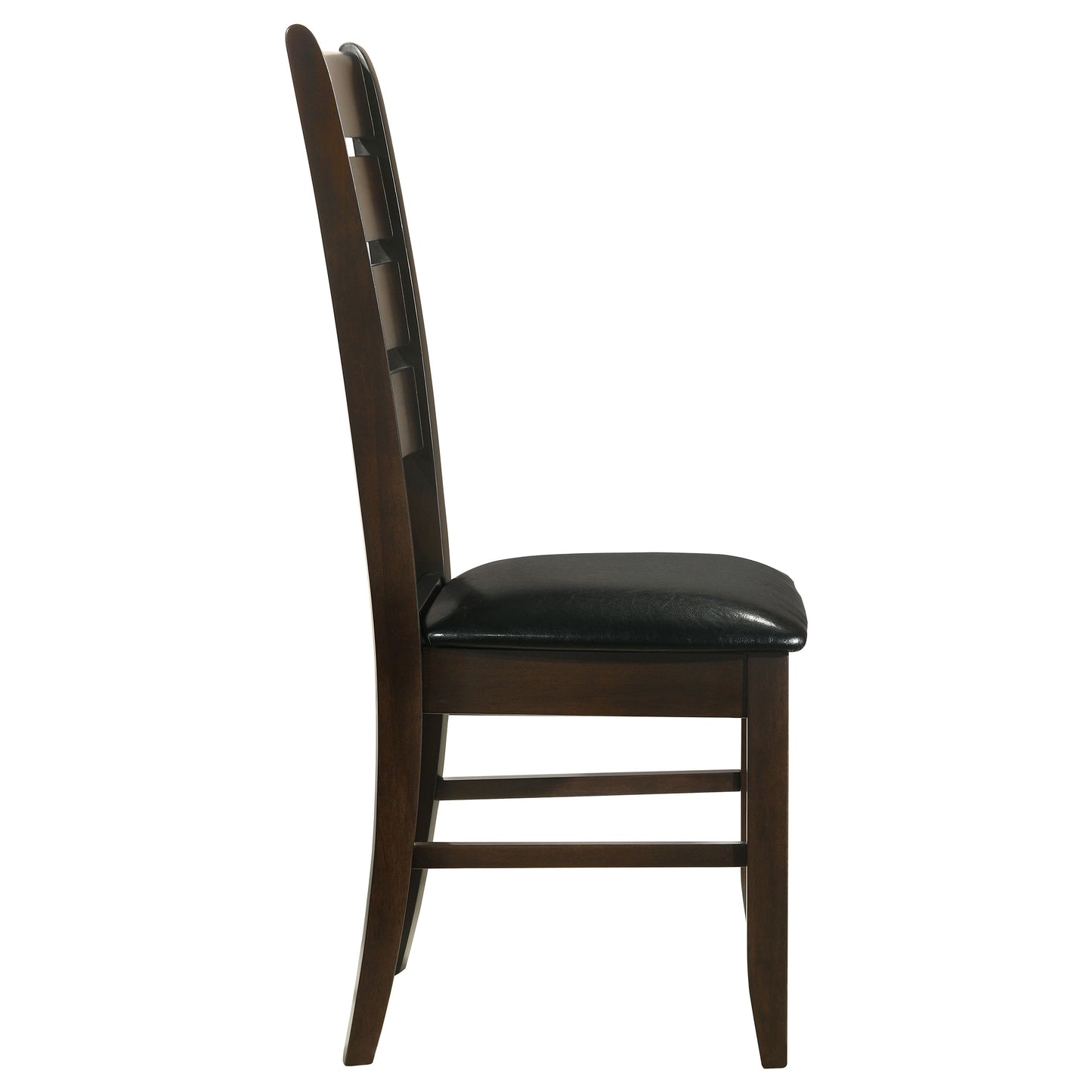 Dalila Ladder Back Side Chairs Cappuccino and Black (Set of 2)