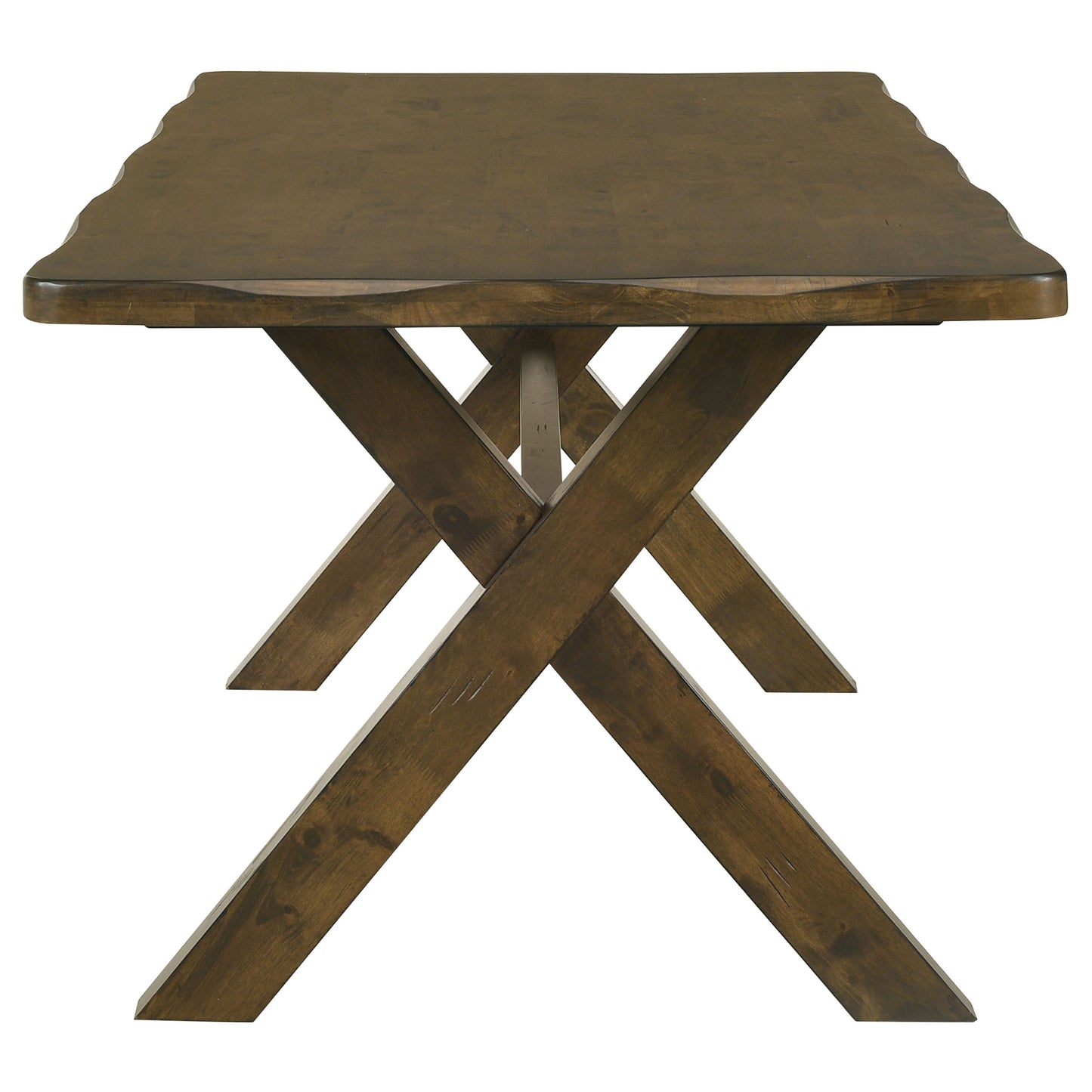 Alston X-shaped Dining Table Knotty Nutmeg