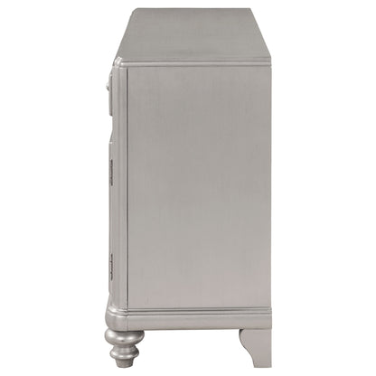 Bling Game 5-drawer Dining Server Metallic Platinum