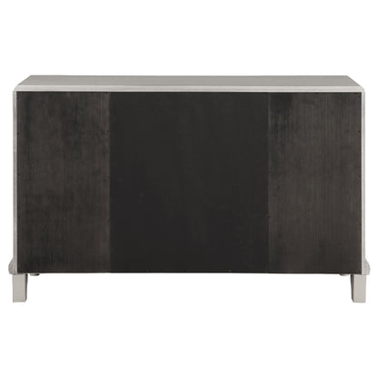 Bling Game 5-drawer Dining Server Metallic Platinum