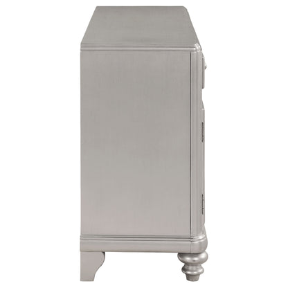 Bling Game 5-drawer Dining Server Metallic Platinum