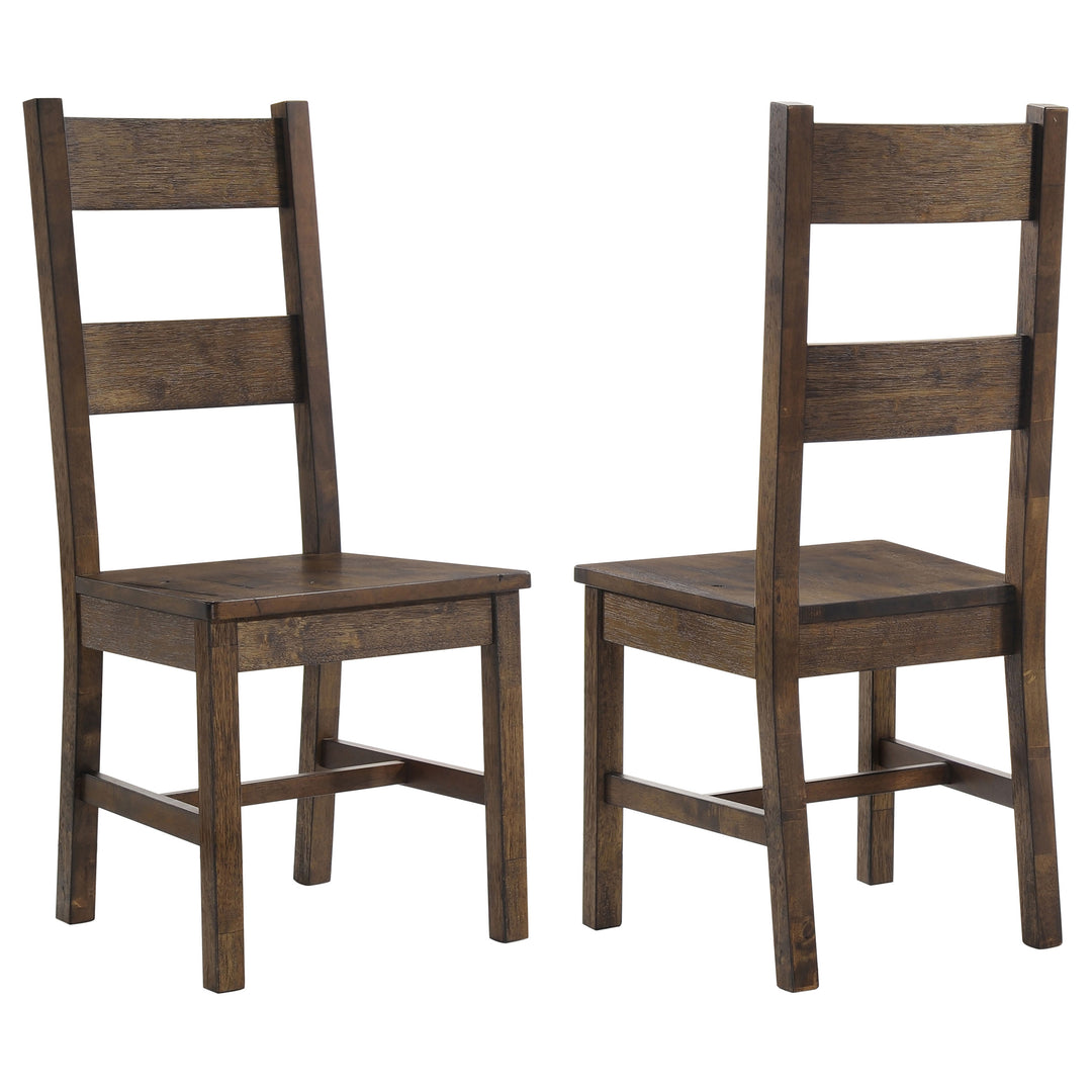 Coleman Dining Side Chairs Rustic Golden Brown (Set of 2)