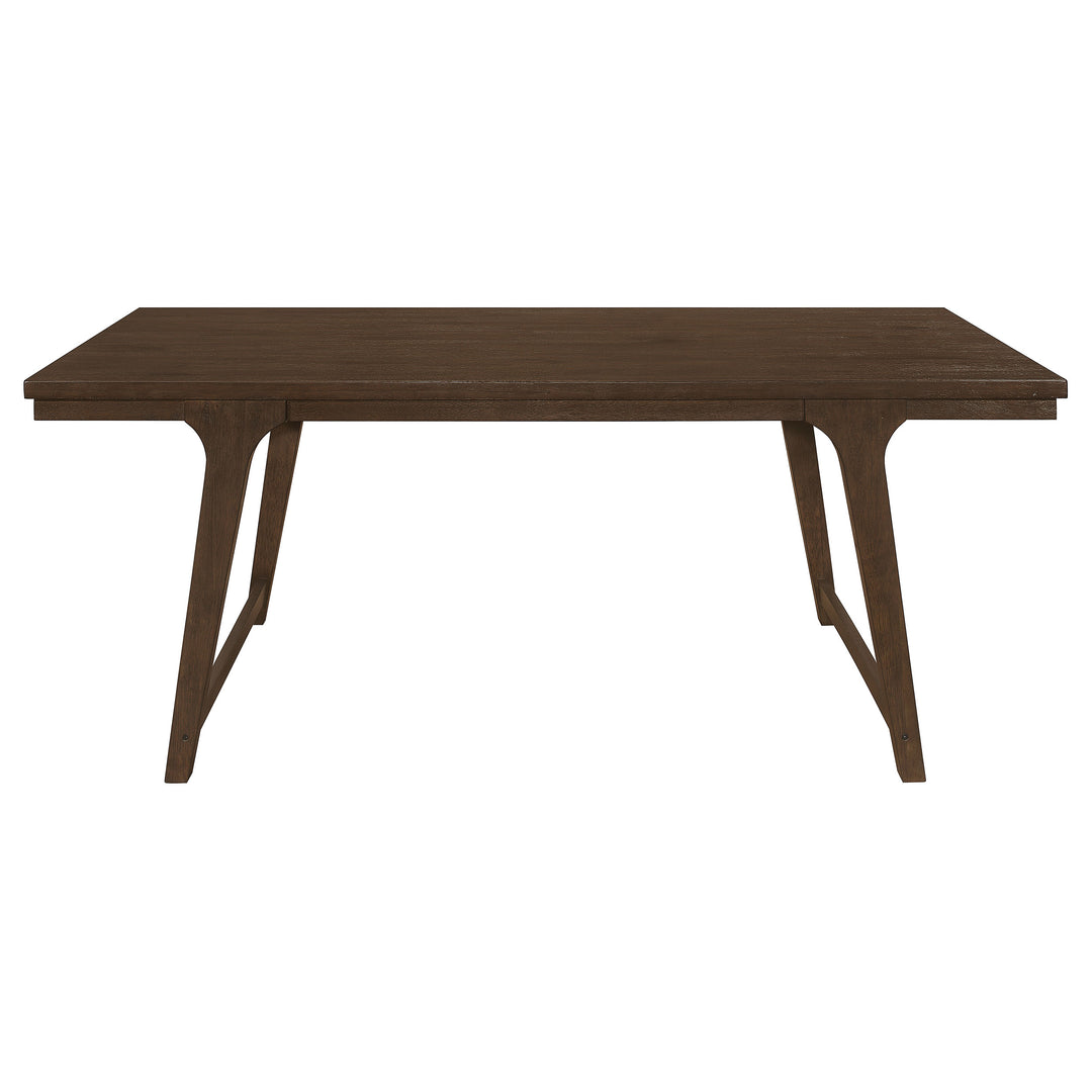 Reynolds Rectangular Dining Table Brown Oak