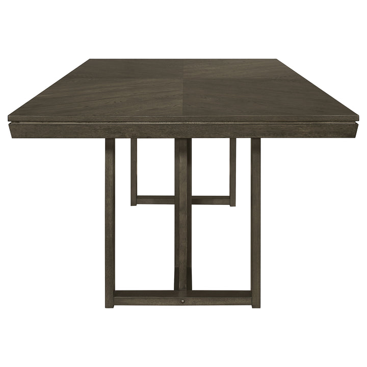 Kelly 5-piece Rectangular Dining Table Set Beige and Dark Grey