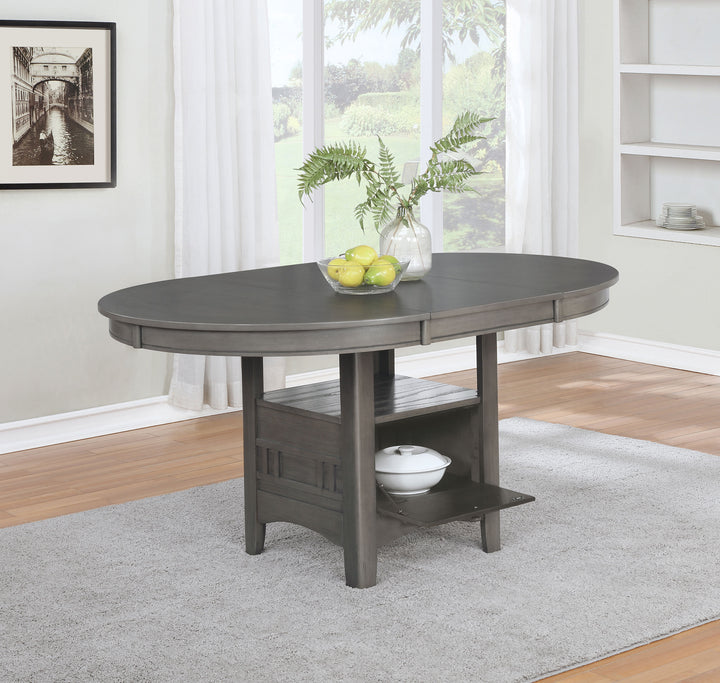 Lavon Dining Table with Storage Medium Grey