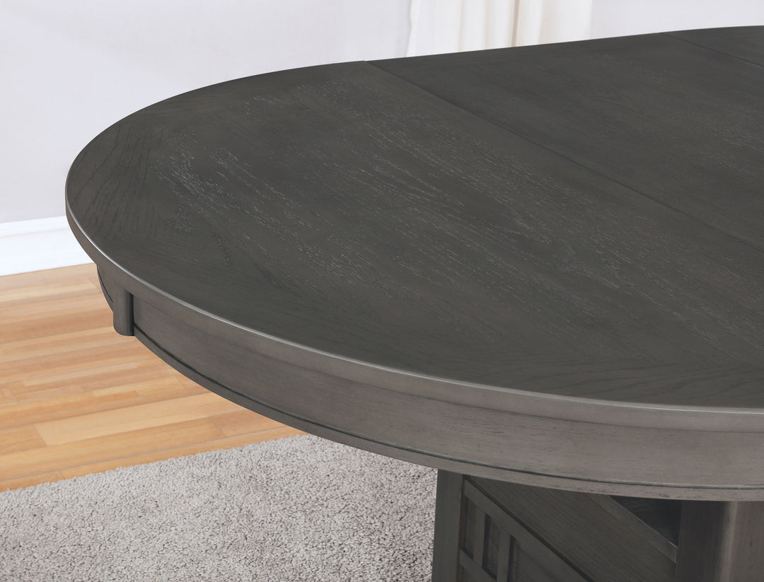 Lavon Dining Table with Storage Medium Grey