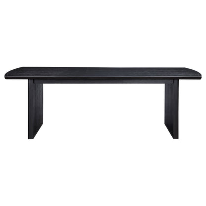 Brookmead Rectangular Dining Table with 18" Removable Extension Leaf Black