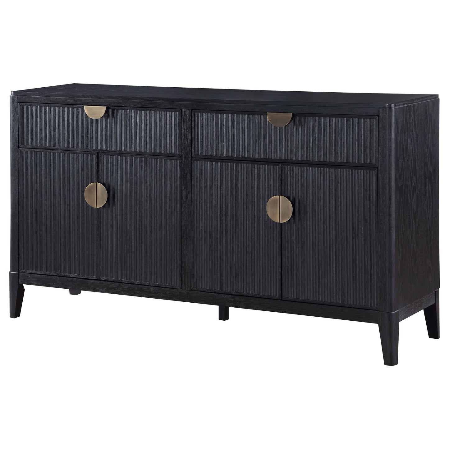 Brookmead 2-drawer Sideboard Buffet with Storage Cabinet Black