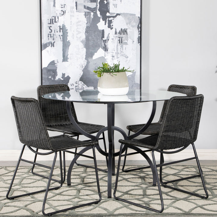 Aviano Dining Table Base Gunmetal