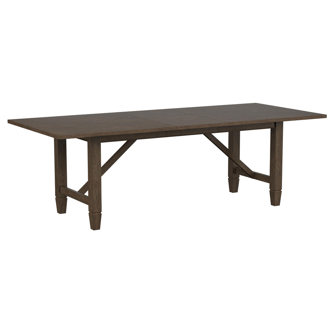 Matisse Rectangular Dining Table with 18" Removable Extension Leaf Brown