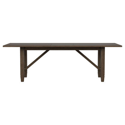 Matisse Rectangular Dining Table with 18" Removable Extension Leaf Brown