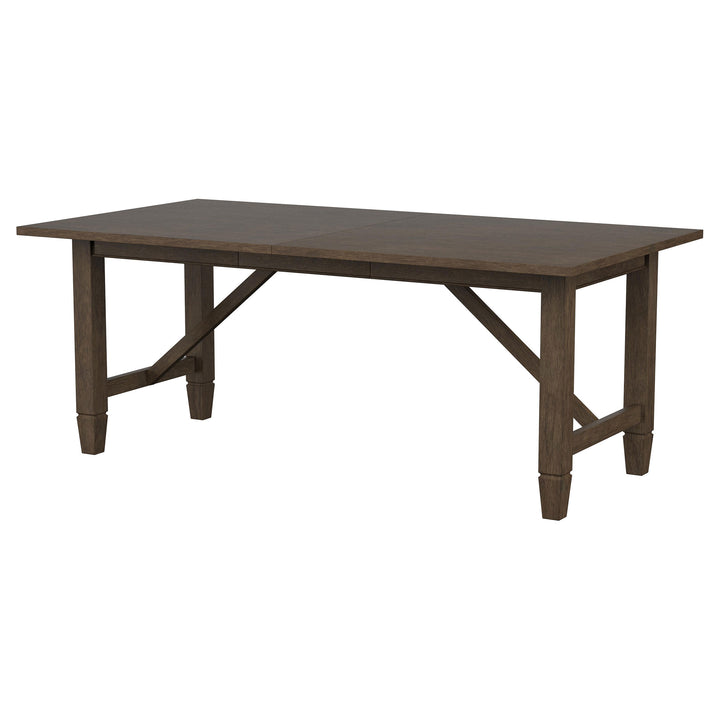 Matisse Rectangular Dining Table with 18" Removable Extension Leaf Brown