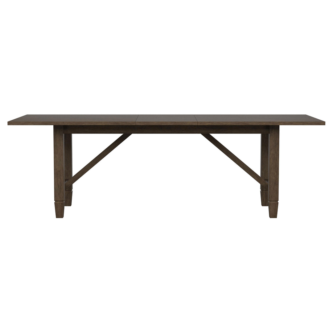 Matisse Rectangular Dining Table with 18" Removable Extension Leaf Brown