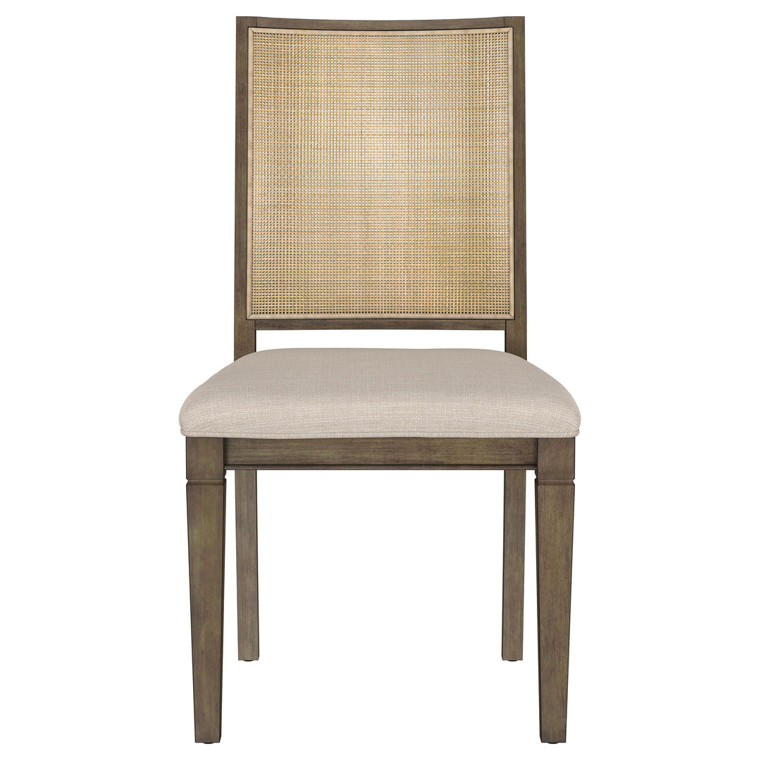 Matisse Woven Rattan Back Dining Side Chair Brown (Set of 2)