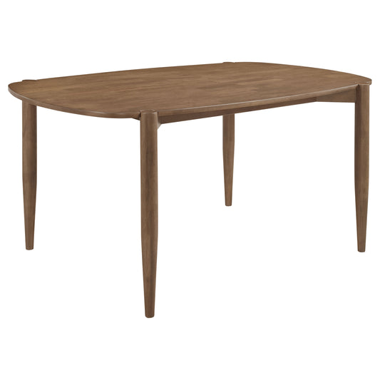 Dortch Oval Solid Wood Dining Table Walnut