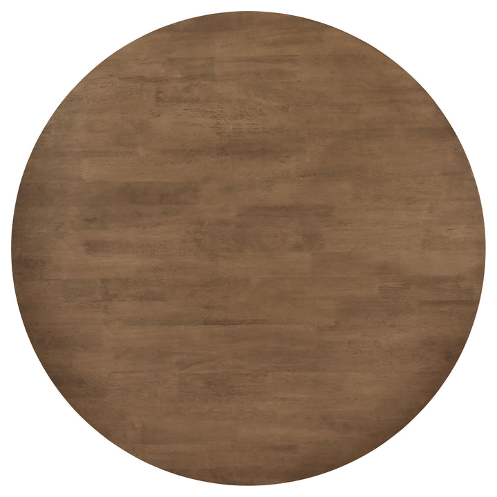 Dinah Round Solid Wood Dining Table Walnut