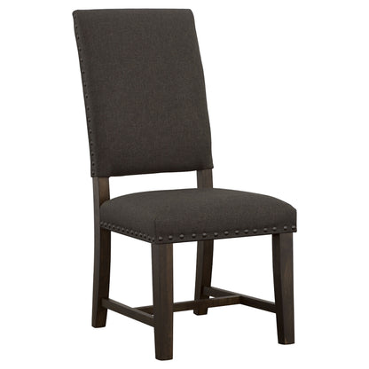 Twain Upholstered Side Chairs Warm Grey (Set of 2)