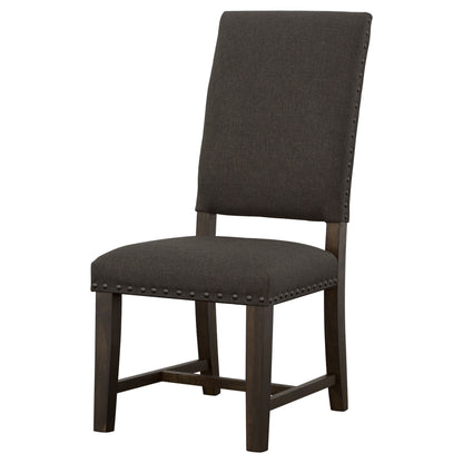 Twain Upholstered Side Chairs Warm Grey (Set of 2)