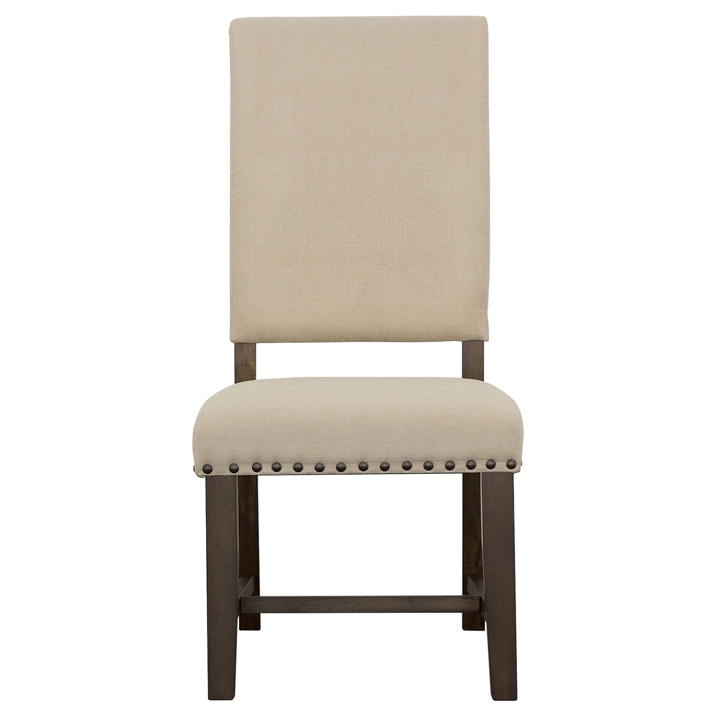 Twain Upholstered Side Chairs Beige (Set of 2)