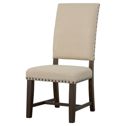 Twain Upholstered Side Chairs Beige (Set of 2)