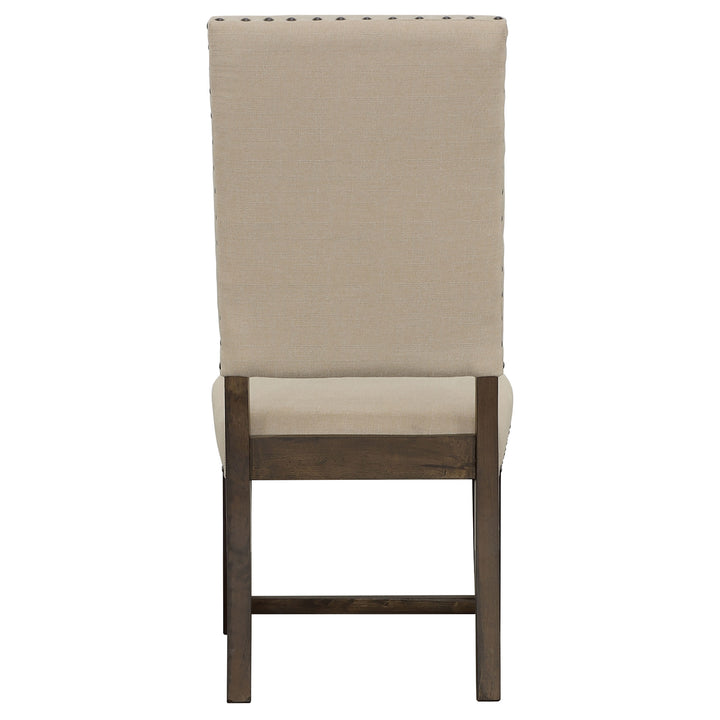 Twain Upholstered Side Chairs Beige (Set of 2)