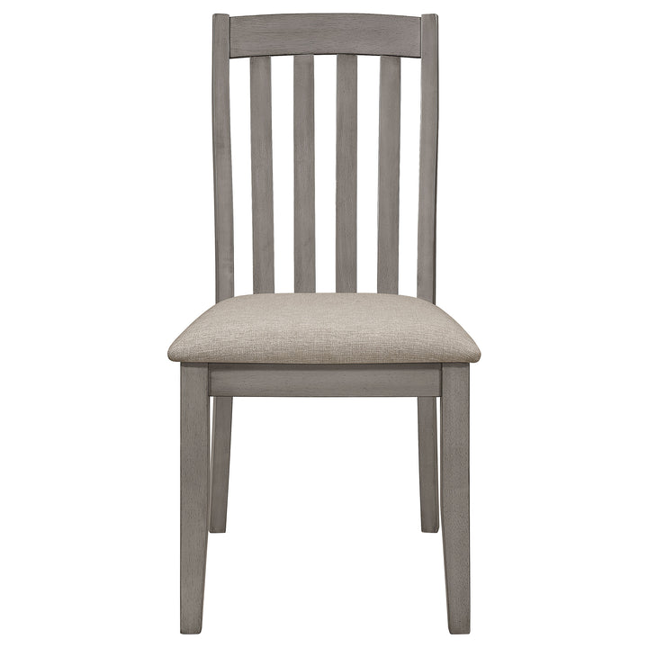 Nogales Slat Back Side Chairs Coastal Grey (Set of 2)