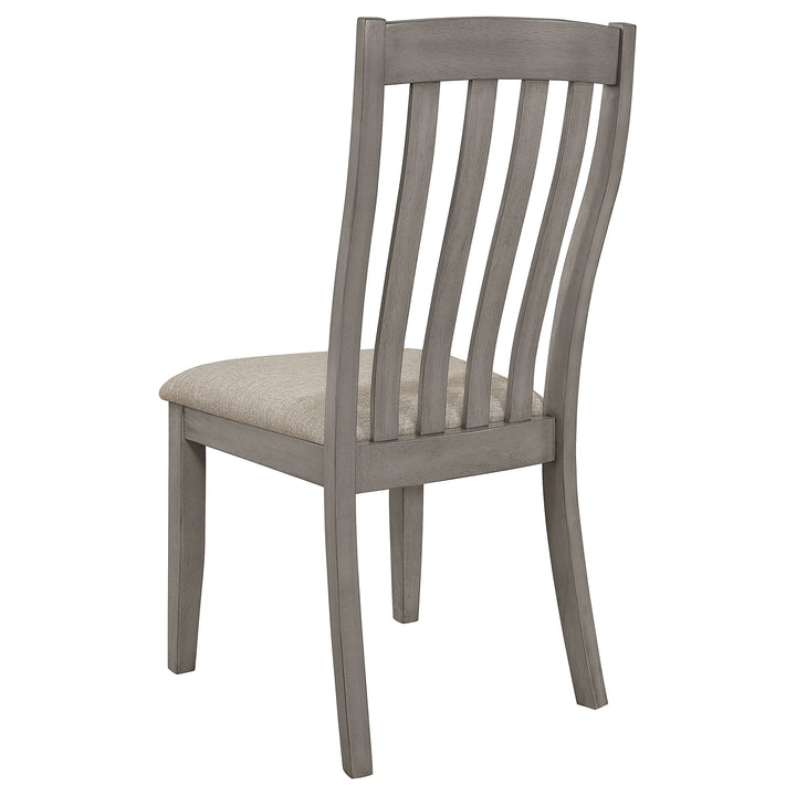 Nogales Slat Back Side Chairs Coastal Grey (Set of 2)