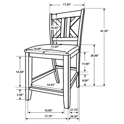 Athens 5-piece Counter Height Dining Set Barn Grey