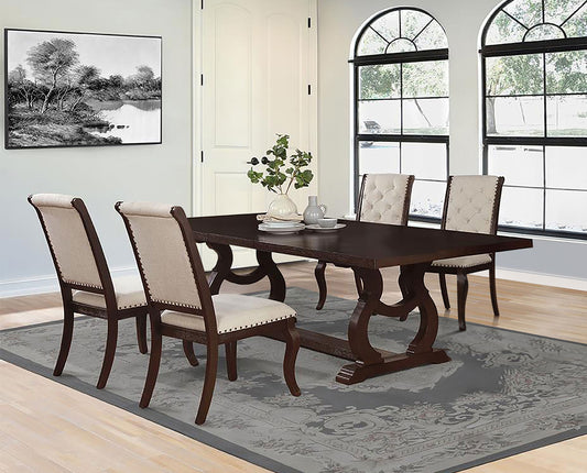 Brockway Rectangular Trestle Dining Set