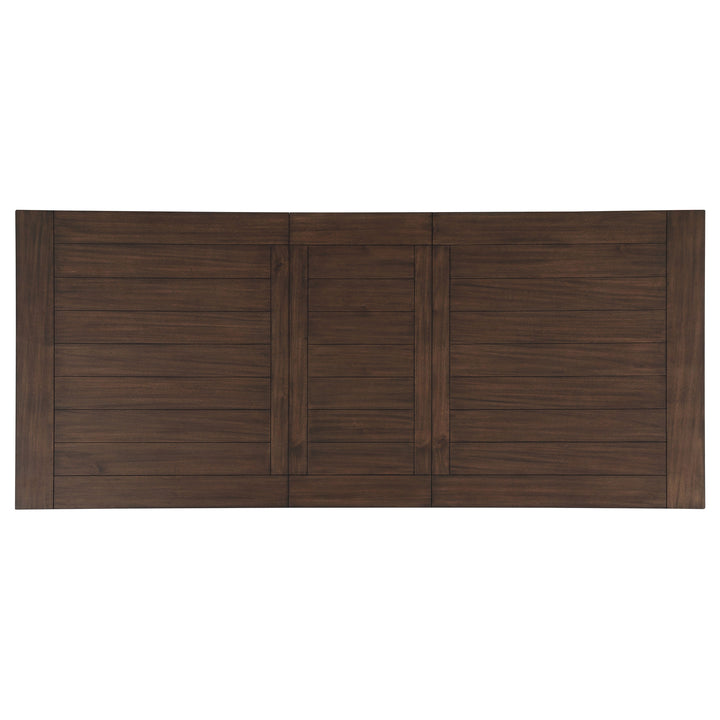 Madelyn Dining Table with Extension Leaf Dark Cocoa and Coastal White