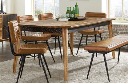 Partridge Wooden Dining Table Natural Sheesham