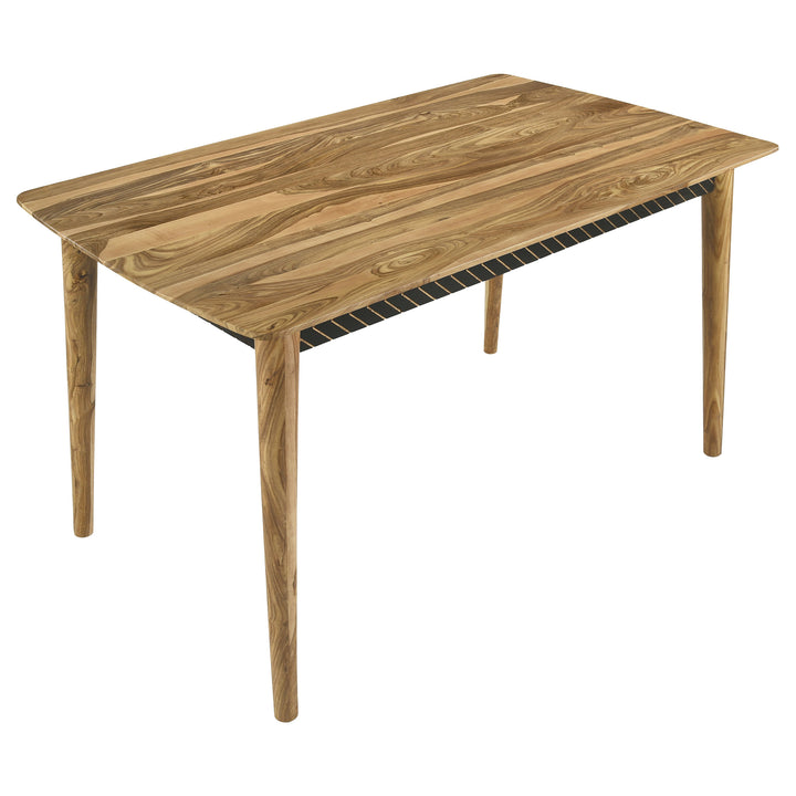 Partridge Rectangular Counter Height Table Natural Sheesham