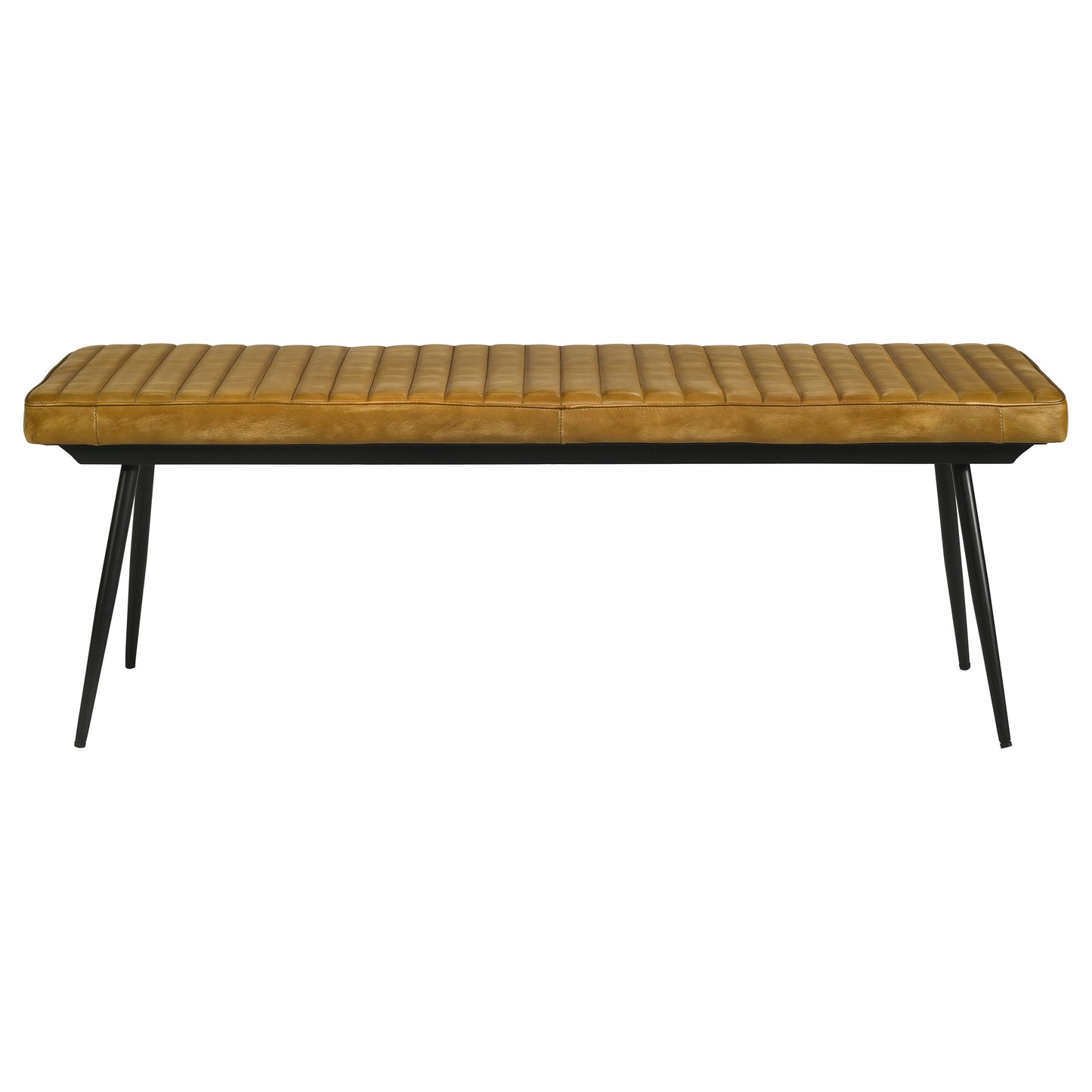 Misty Cushion Side Bench Camel and Black