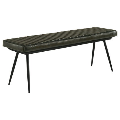 Partridge Cushion Bench Espresso and Black