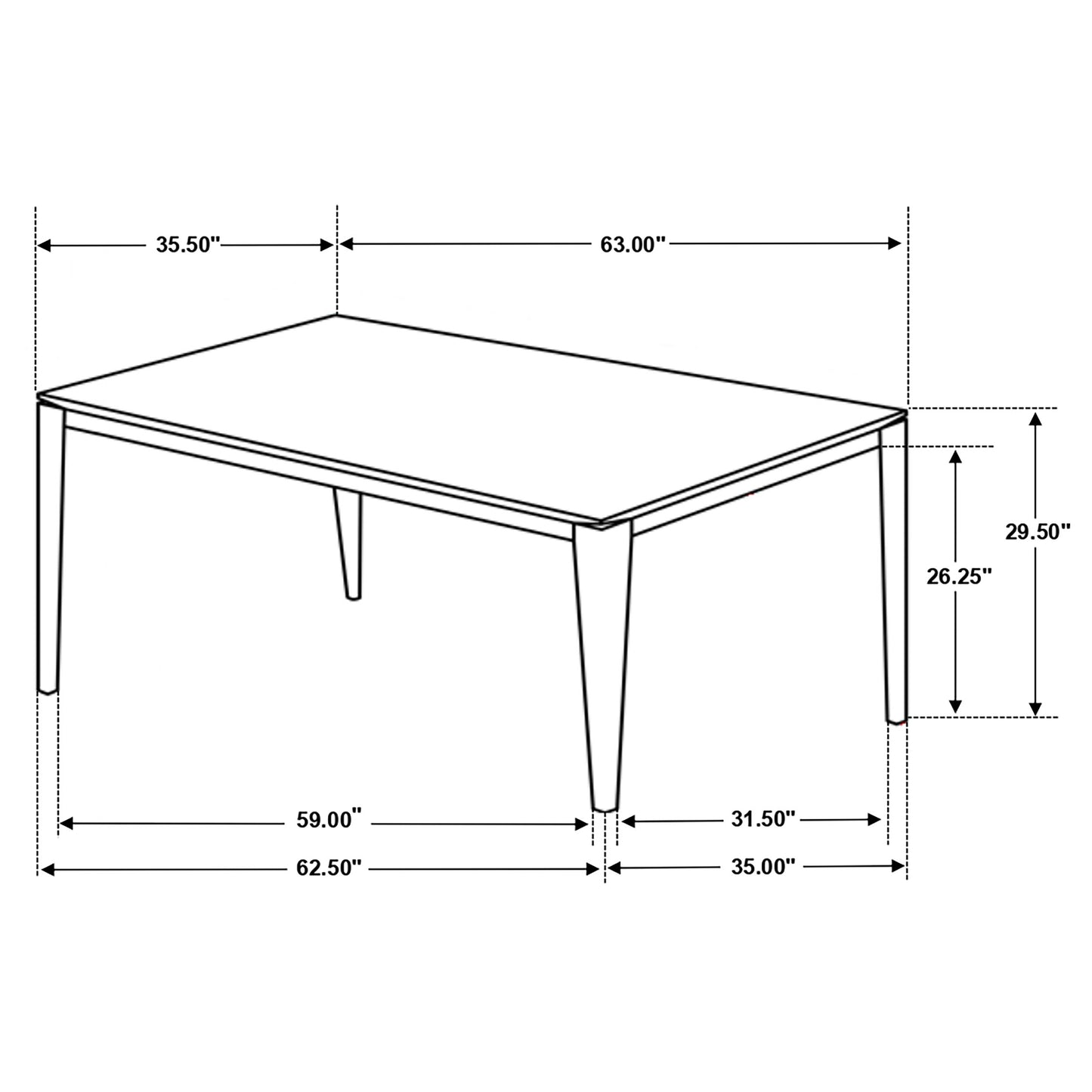 Stevie 5-piece Rectangular Dining Set Grey and Black