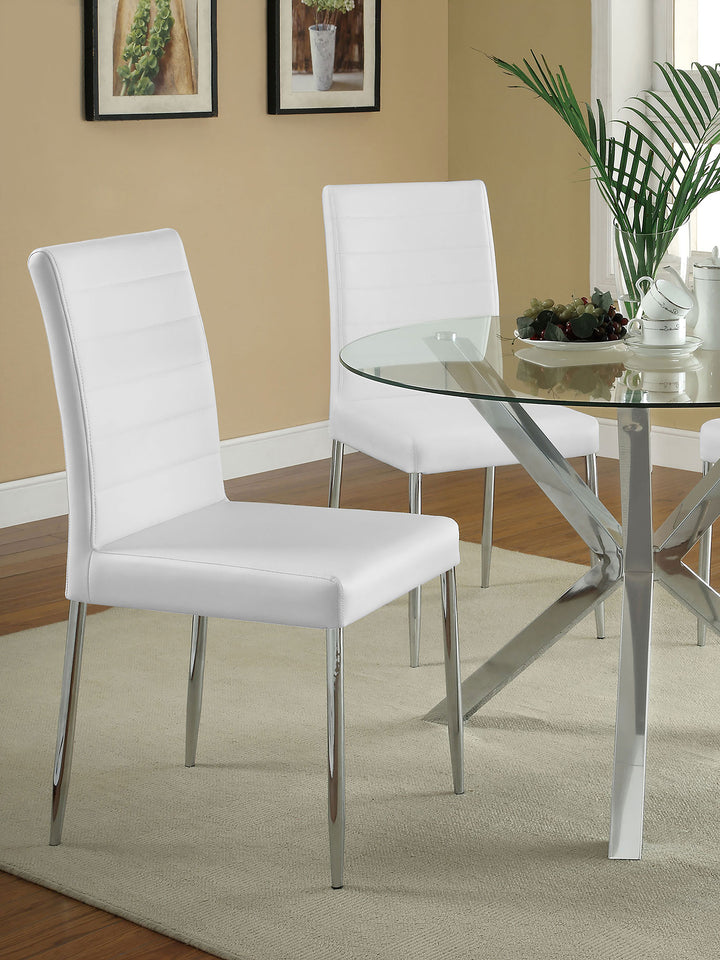 Maston Upholstered Dining Chairs White (Set of 4)