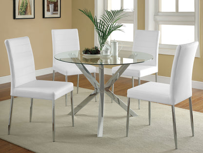 Maston Upholstered Dining Chairs White (Set of 4)