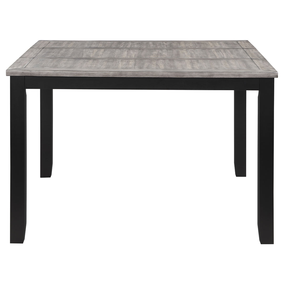 Elodie Counter Height Dining Table with Extension Leaf Grey and Black