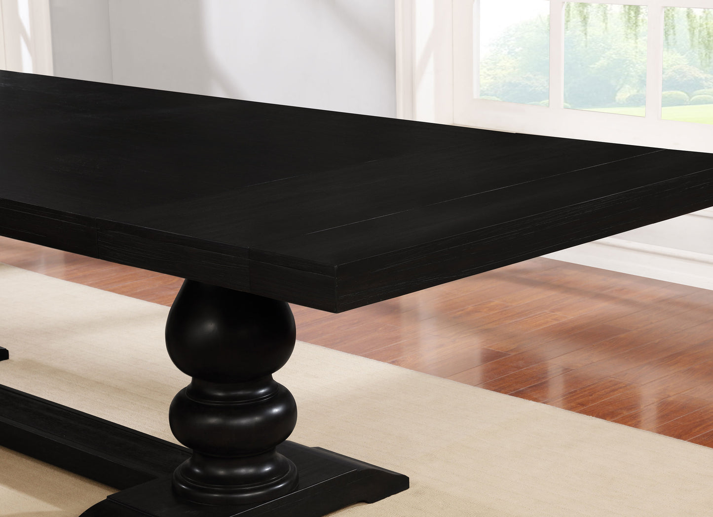 Phelps Rectangular Dining Table Antique Noir