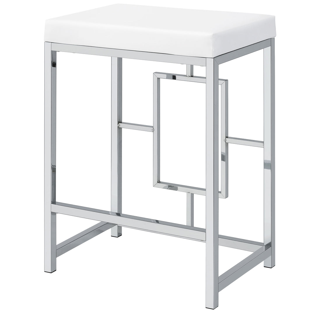 Jackson 4-piece Multipurpose Counter Height Table Set White and Chrome