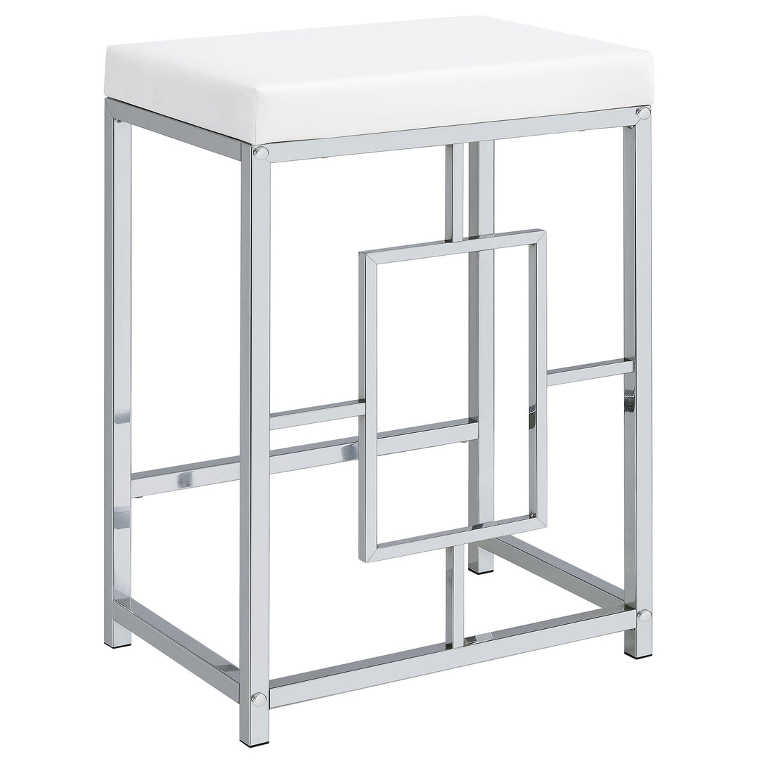 Jackson 4-piece Multipurpose Counter Height Table Set White and Chrome