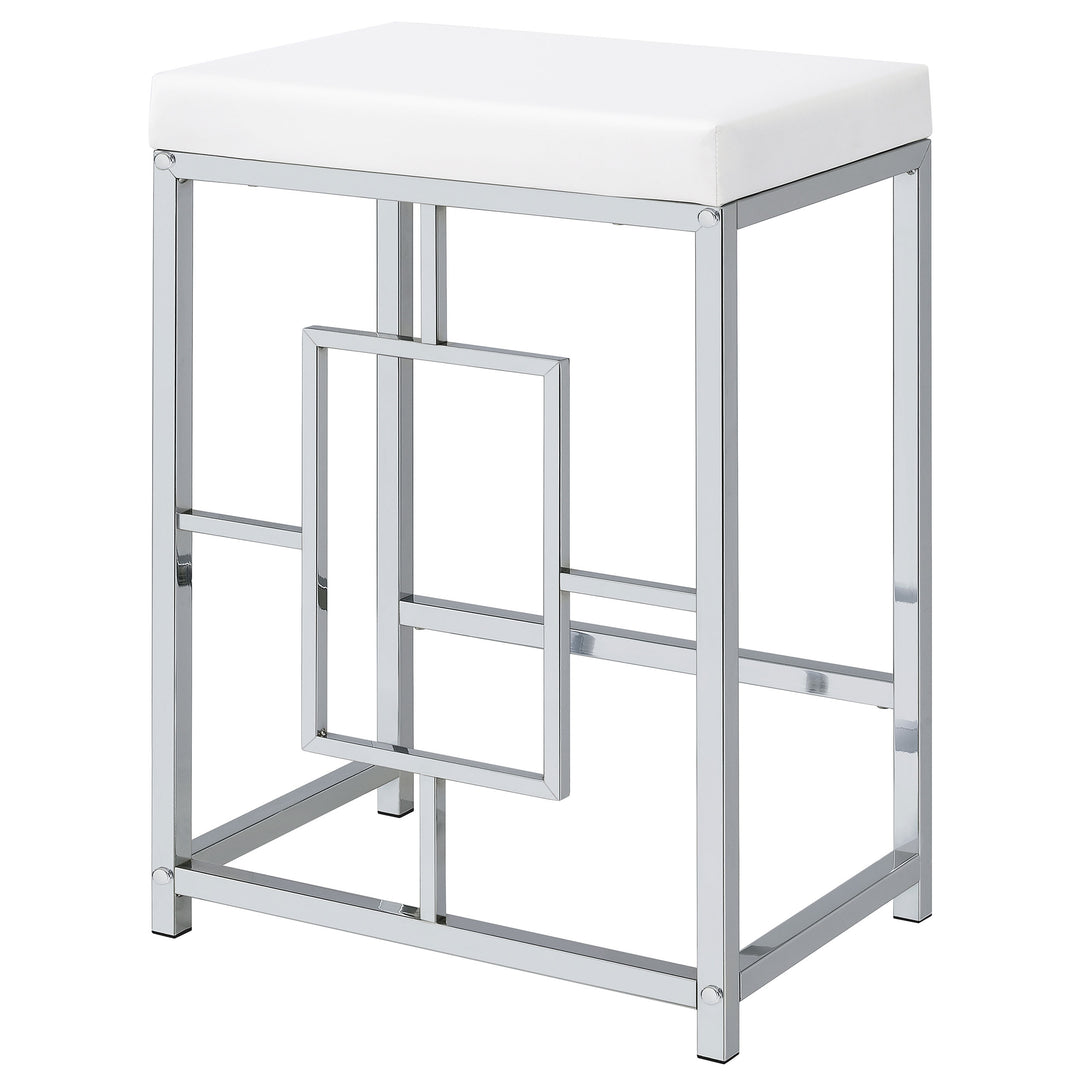 Jackson 4-piece Multipurpose Counter Height Table Set White and Chrome