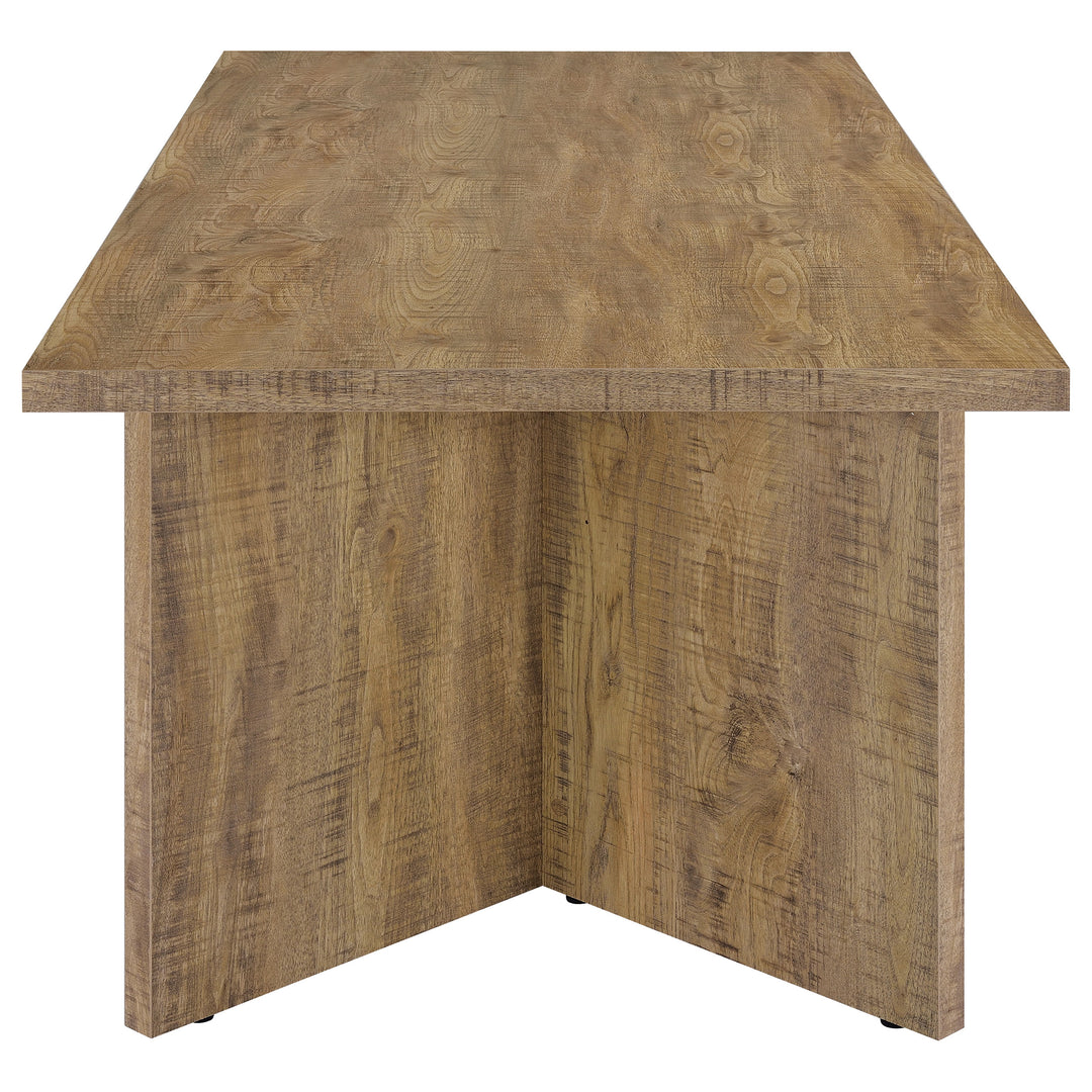 Jamestown Rectangular Engineered Wood Dining Table with Decorative Laminate Mango Brown